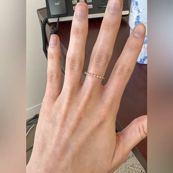 Ring Concierge - Diamond Station Stackable Ring Size 6.5 - Picture 3 of 6